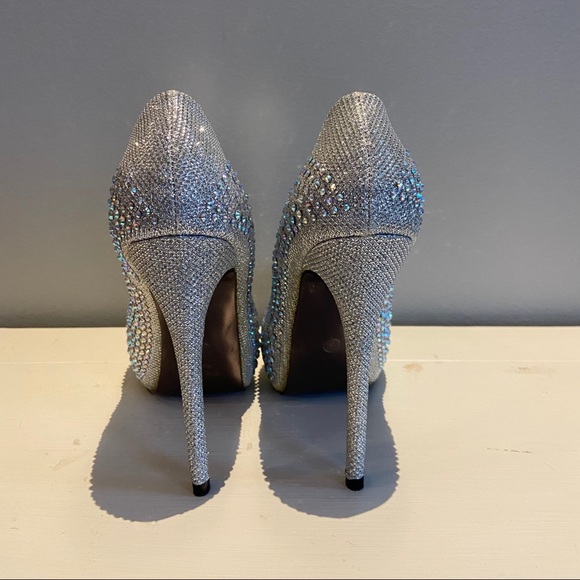 NEW 💎 Pageant/Competition Jeweled High Heels - Picture 3 of 3
